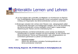 Interaktiv Lernen und Lehren