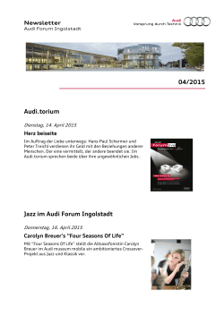 04/2015 Audi.torium Jazz im Audi Forum Ingolstadt