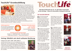 TouchLife® Grundausbildung - Naturheilpraxis und Schule