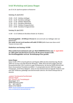 Irish Workshop Janna April 2015