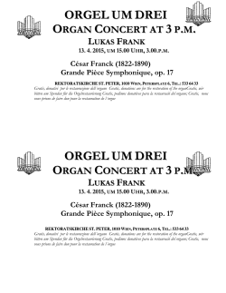Orgelkonzert heute/organ concert today
