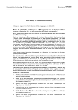 Drucksachen allgemein - Niedersächsischer Landtag