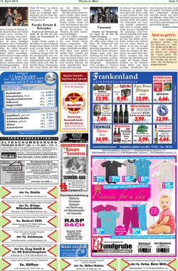 Hier k&ouml;nnte Ihre Anzeige stehen! - FLZ Fr&auml;nkische Landeszeitung