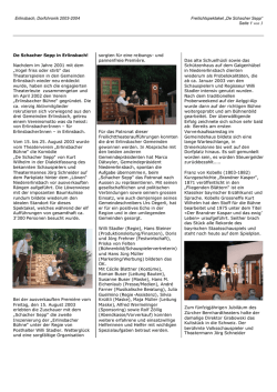 Dorfchronik 2004 - Erlinsbacher B&uuml;hne