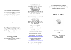 Programm Mai-Aug - SRF Meditationsgruppe München