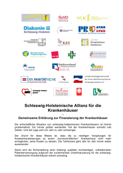 Schleswig-Holsteinische Allianz für die Krankenhäuser