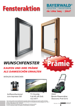 Prämie - Bayerwald Fenster & Haustüren