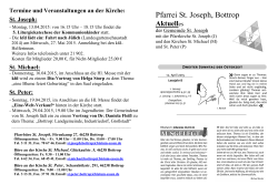 AKTUELLes (PDF) für St. Peter, St. Joseph und St. Michael.