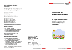 Informationsflyer Bildungs- und Teilhabepaket