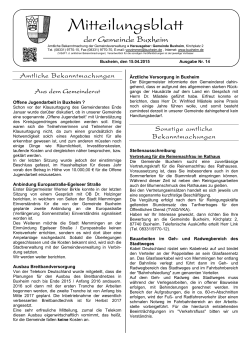 Mitteilungsblatt - Gemeinde Buxheim