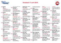 Vendredi 17 avril 2015