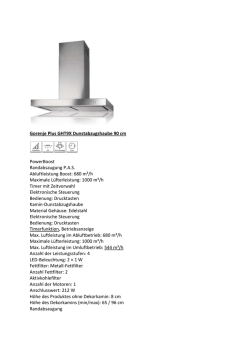 Gorenje Plus GHT9X Dunstabzugshaube PowerBoost
