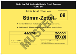 08 Horn-Lehe - Wahlen im Land Bremen
