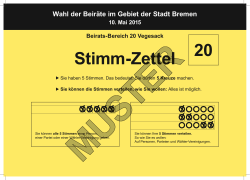 20 Vegesack - Wahlen im Land Bremen