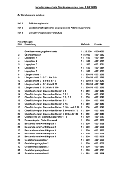 Inhaltsverzeichnis Gewässerausbau gem. § 68 WHG 1