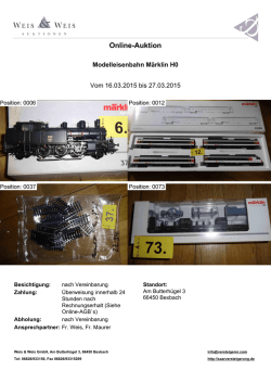 herunterladen - Weis und Weis Auktionen GmbH