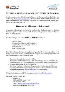 Oktober bis März (zwei Trimester) - Heinrich-Heine