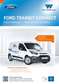 FORD TRANSIT CONNECT - Winter Fahrzeugtechnik GmbH