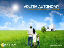 "Voltea autonomy"... - Habitat Solaire Concept