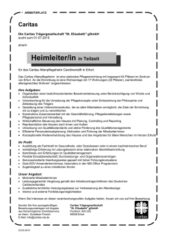 Heimleitung - Caritas Tr&auml;gergesellschaft &bdquo;St. Elisabeth&rdquo; gGmbH