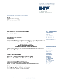 Einladung AK-Sitzung 12.05.2015