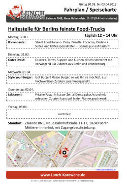(Neue Bahnhofstraße 11-17, B-Friedrichshain - Lunch