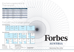 Mediadaten - Forbes Österreich