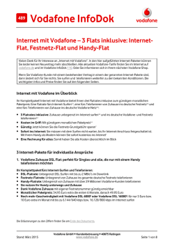 Internet-Flat, Festnetz-Flat und Handy-Flat