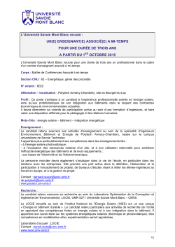 Herv&eacute; BOILEAU - Universit&eacute; de Savoie