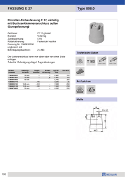 FASSUNG E 27 Type 808.0 - produktinfo.conrad.com