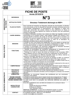 Annexe 18 Fiche de poste Directeur REP+