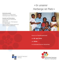 In unserer Herberge ist Platz «