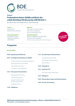 Informationen und Anmeldung