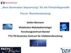 Stefan Niemann, FZB: Next Generation Sequencing für die Primär