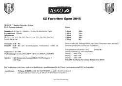 SKÖ* SZ Favoriten Open 2015 - Chess