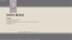 Info Boxe 1185 - F&eacute;d&eacute;ration Fran&ccedil;aise de Boxe