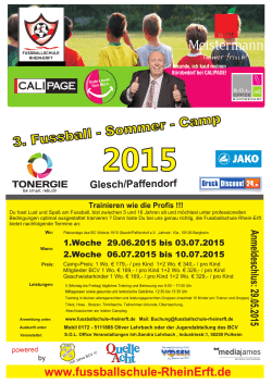 Anmeldeformular_2015 - Fussballschule Rheinerft