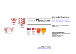 Famille de Vieuxpont - Racines & Histoire