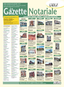 Gazette Notariale La