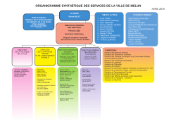 ORGANIGRAMME SYNTHÉTIQUE DES SERVICES