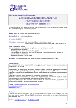Herv&eacute; BOILEAU - Universit&eacute; de Savoie