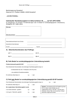 Antragsformular - Bezirksregierung Düsseldorf
