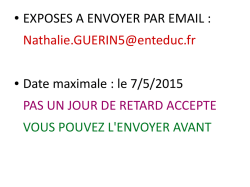 comment faire un exposé en SVT