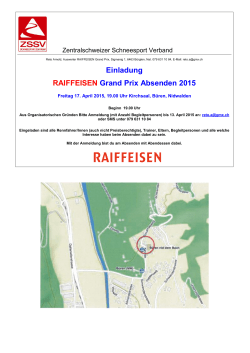 Einladung RAIFFEISEN Grand Prix Absenden 2015