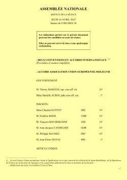 La Feuille jaune - Assemblée nationale