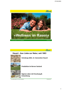 Präsentation Wellness für den Rasen 2015