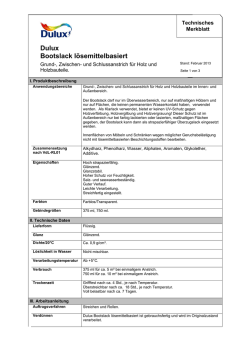 Dulux Bootslack l&ouml;semittelbasiert - TM-Tool
