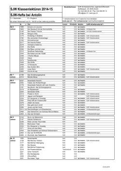 Klassenlektüren PDF, 22 KB