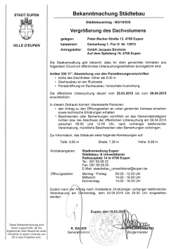 Bekan ntmach u ng Städtebau