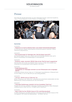 Hier finden Sie aktuelle Nachrichten aus dem Volkswagen Konzern